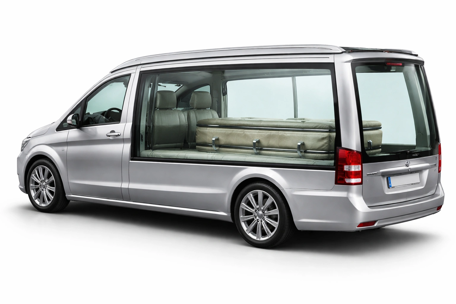 Glass Hearse Van
